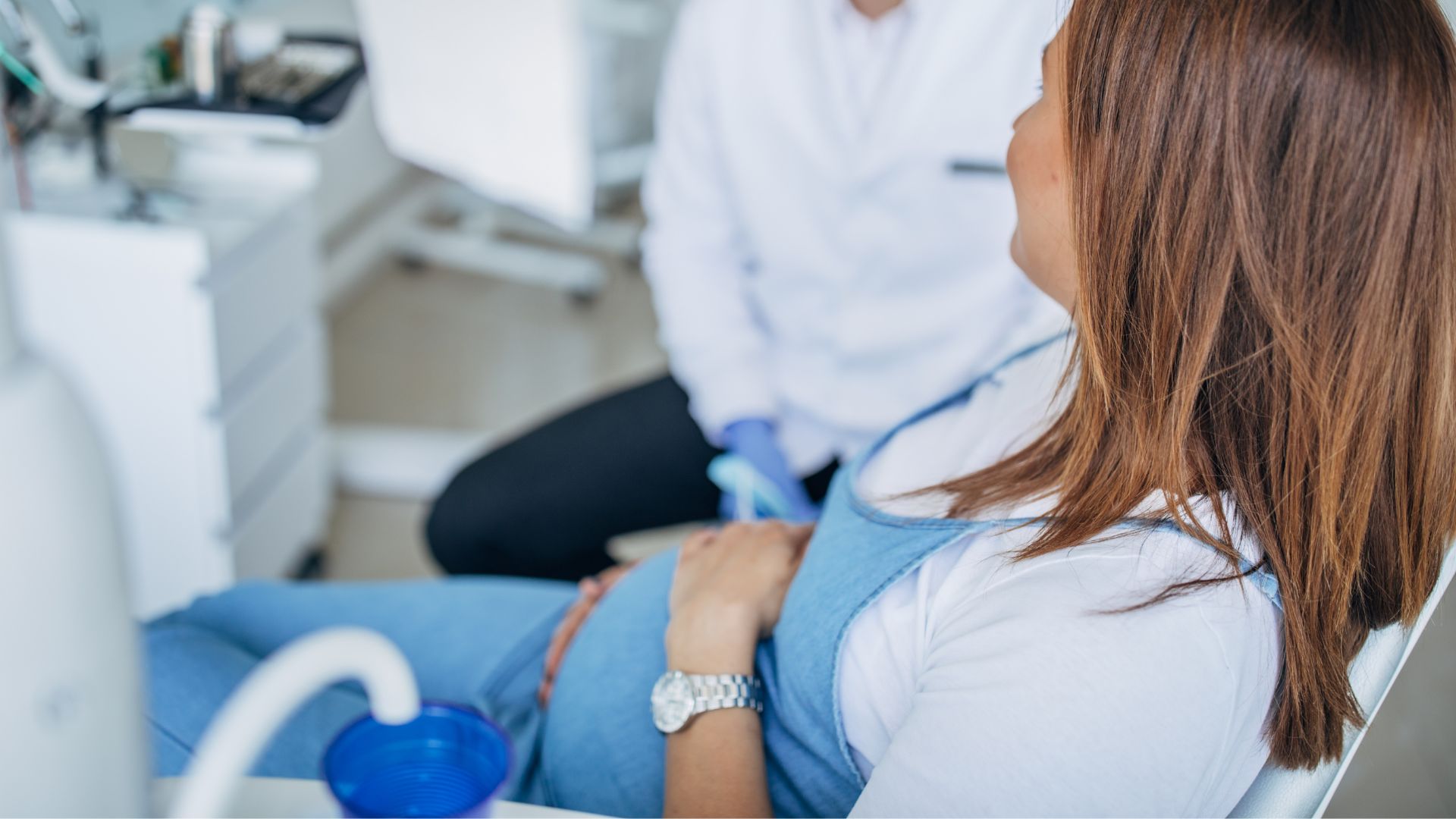 pregnant woman at the dentist